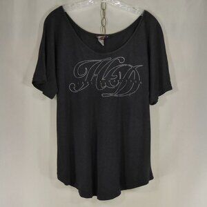 Harley Davidson Womens L Black Bamboo Blend Shirt Susquehanna Harrisburg PA